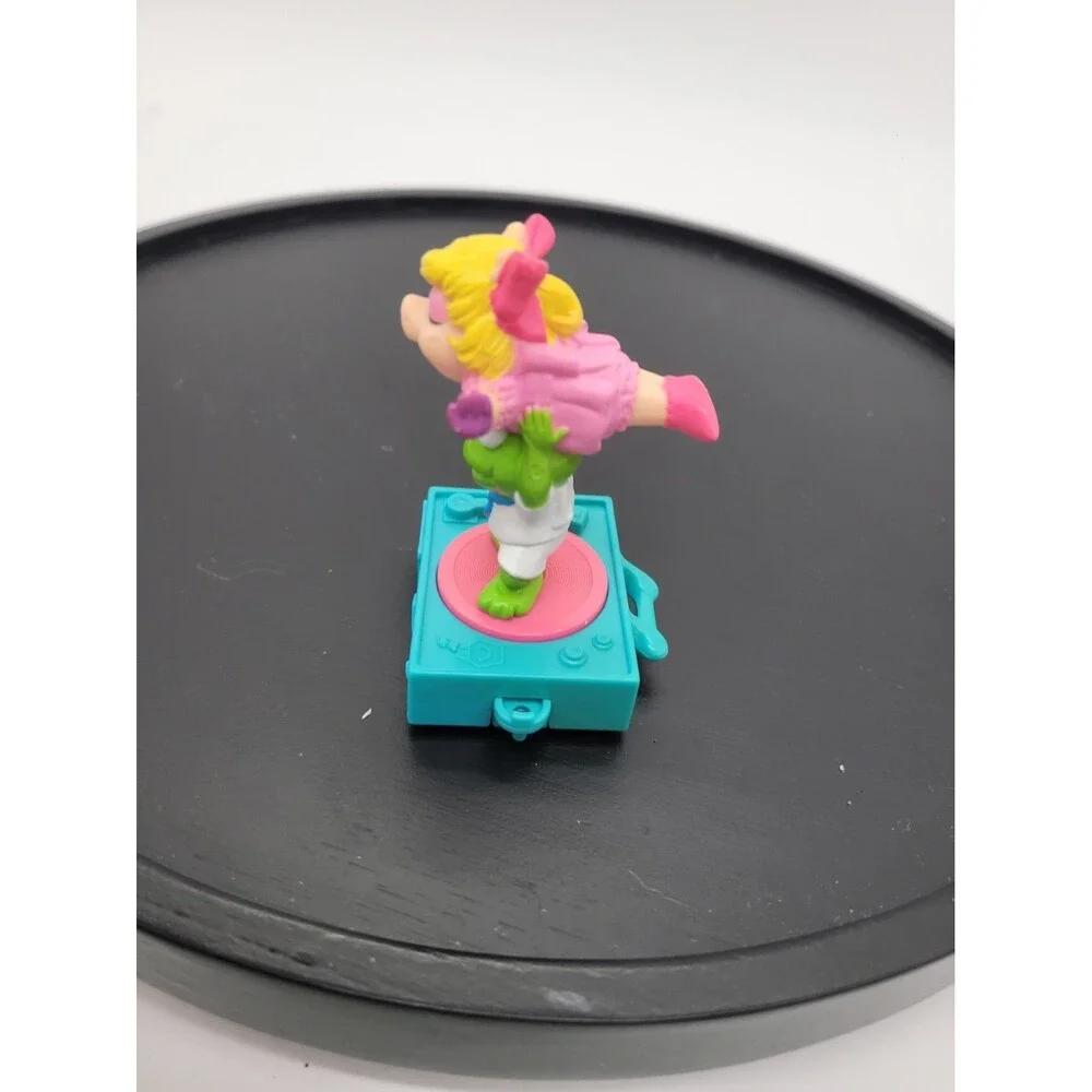 Henson 1994 Sesame Street Muppets Kermit Miss Piggy Push Toy Moving Characters